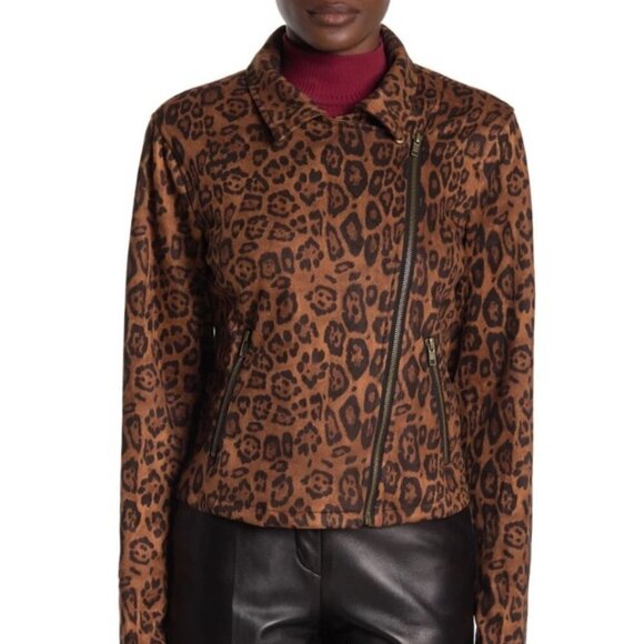 Sanctuary Jackets & Blazers - NWT Sanctuary Animal Print Moto Jacket Size M